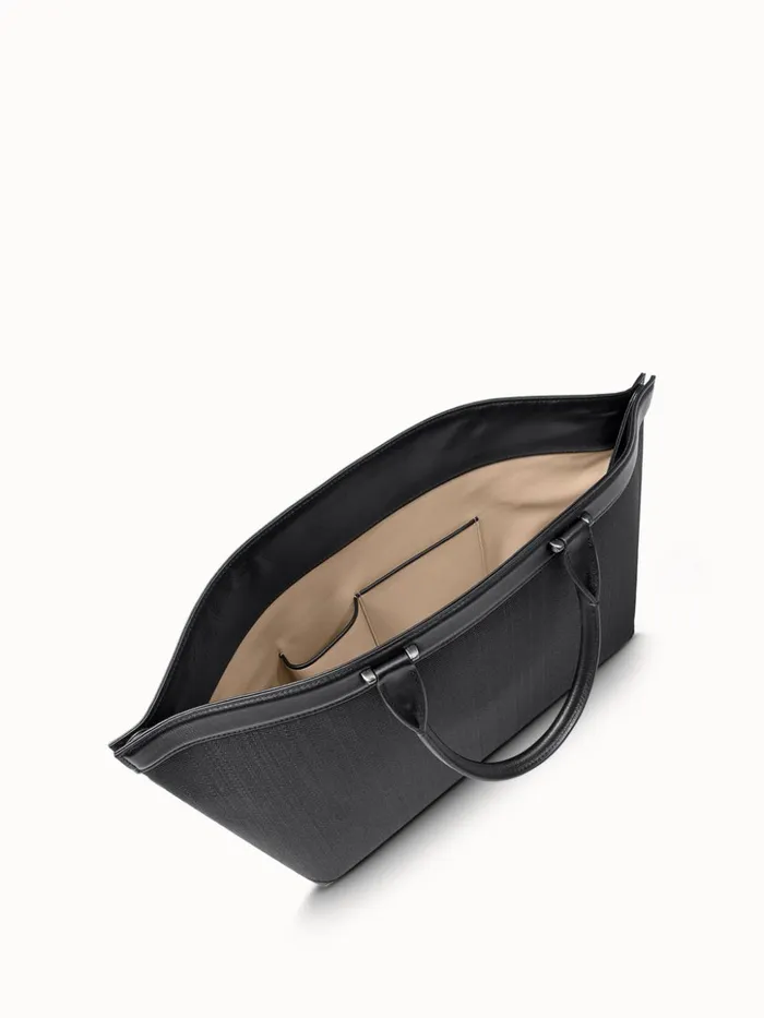Small Handbag In Horsehair Fabric Black Women Akris Top Handle Bags