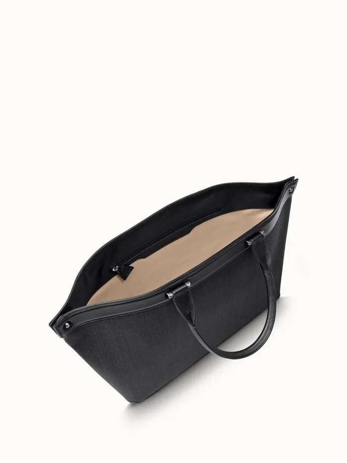 Small Handbag In Horsehair Fabric Black Women Akris Top Handle Bags
