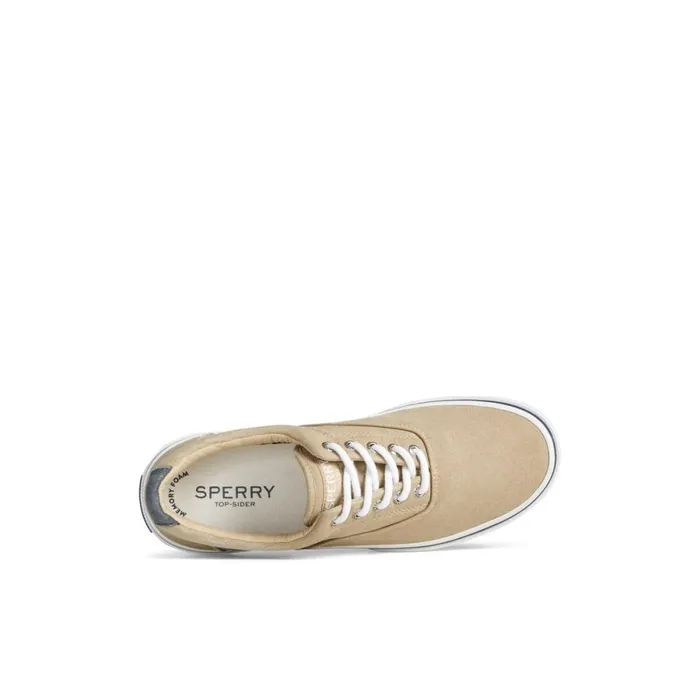 Sneakers Men Sperry Halyard CVO Salt Washed Sneaker Khaki