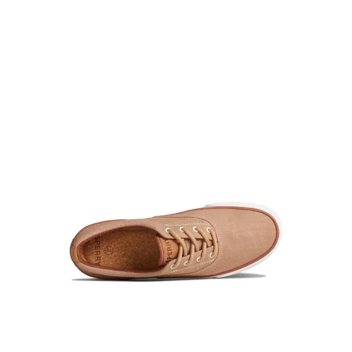 Sneakers Men Sperry Striper II Slub Linen Sneaker Medium Beige