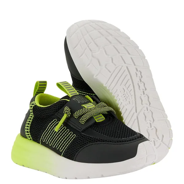 Sneakers Sirocco Play Toddler Sport Block BlackLime Punch 8211 heydude Apparel