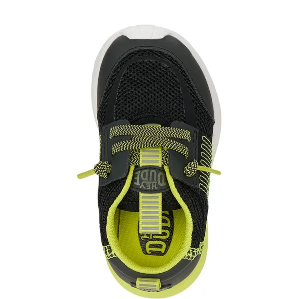 Sneakers Sirocco Play Toddler Sport Block BlackLime Punch 8211 heydude Apparel