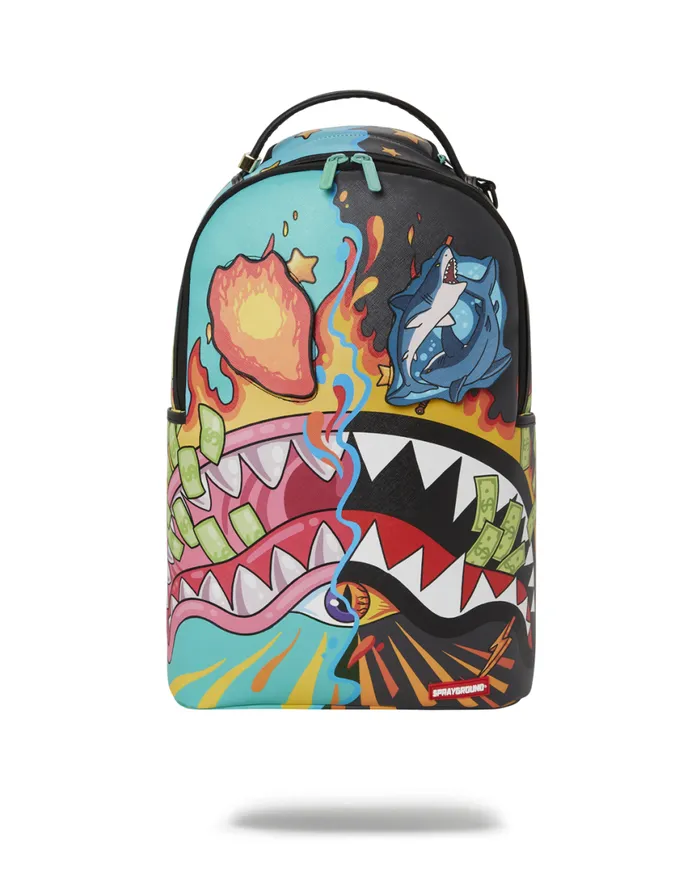 SPRAYGROUND Backpacks DAZED and SHARK DOUBLE LIFE WITH REMOVABLE EYE PATCHES 8211 Universal