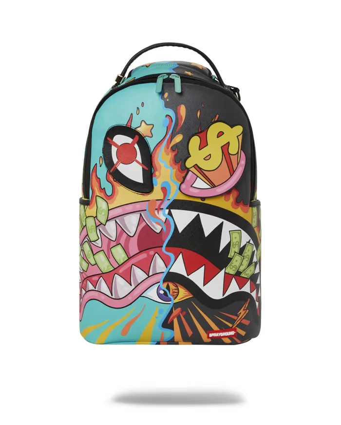 SPRAYGROUND Backpacks DAZED and SHARK DOUBLE LIFE WITH REMOVABLE EYE PATCHES 8211 Universal