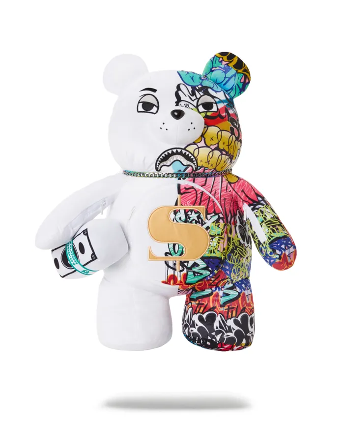 SPRAYGROUND Backpacks HALF GRAFF MONEYBEAR TEDDYBEAR BACKPACK 8211 Universal