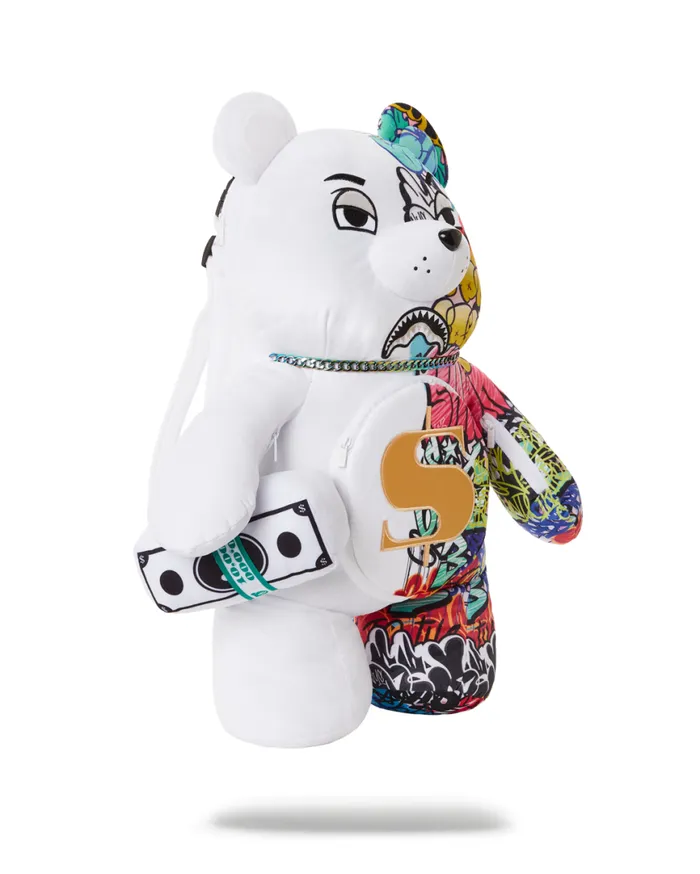 SPRAYGROUND Backpacks HALF GRAFF MONEYBEAR TEDDYBEAR BACKPACK 8211 Universal