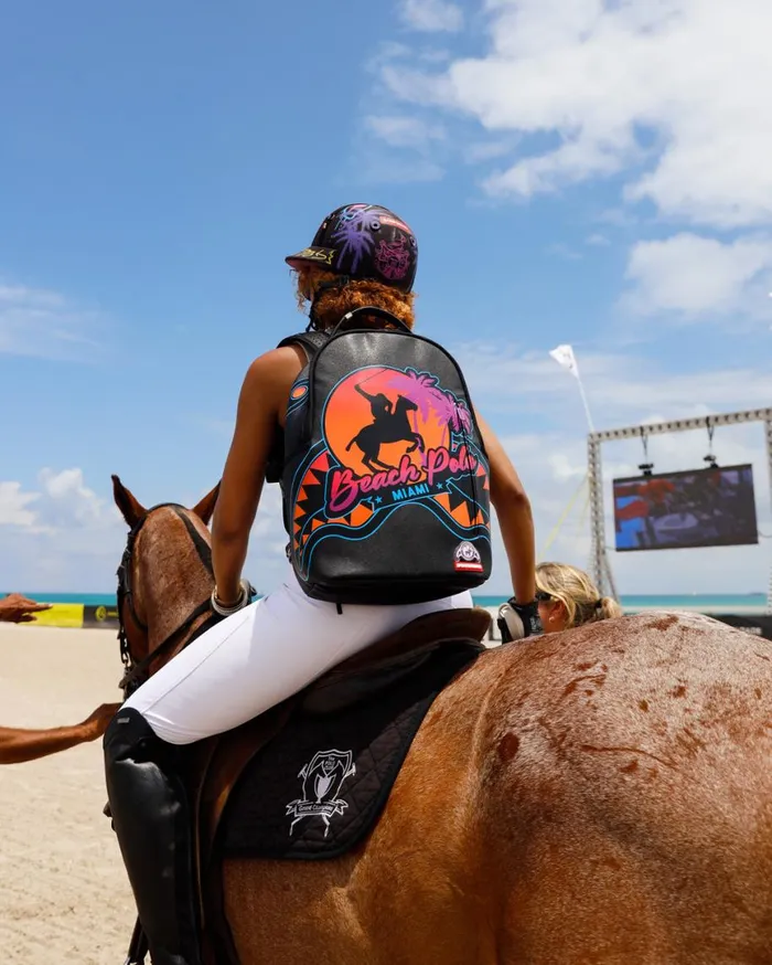 SPRAYGROUND Backpacks MIAMI BEACH POLO COLLAB BACKPACK DLXVBLACK 8211 Universal
