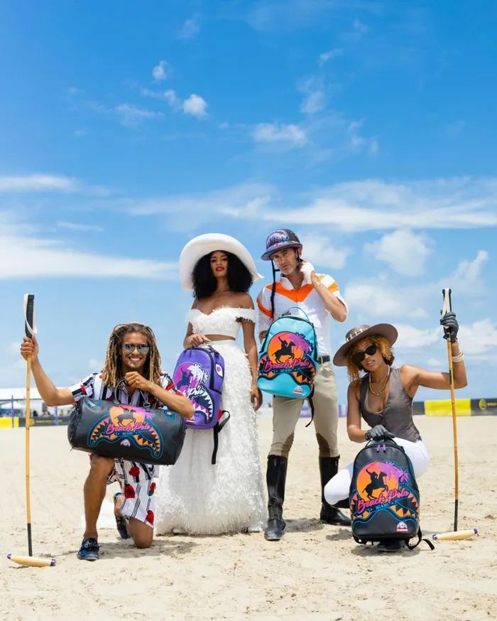 SPRAYGROUND Backpacks MIAMI BEACH POLO COLLAB BACKPACK DLXVBLACK 8211 Universal