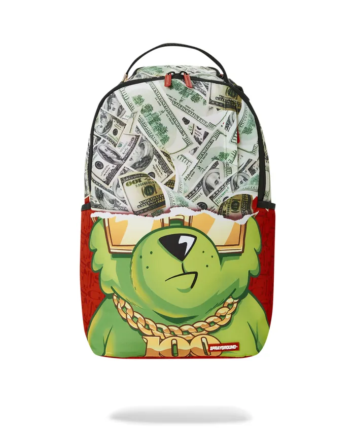 SPRAYGROUND Backpacks MONEY BEAR STEADY TRIPPIN BACKPACK 8211 Universal