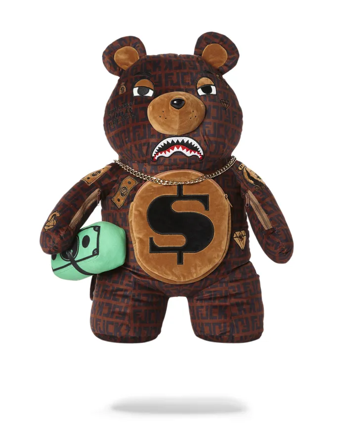 SPRAYGROUND Backpacks OFFENDED MONEYBEAR TEDDYBEAR BACKPACK 8211 Universal