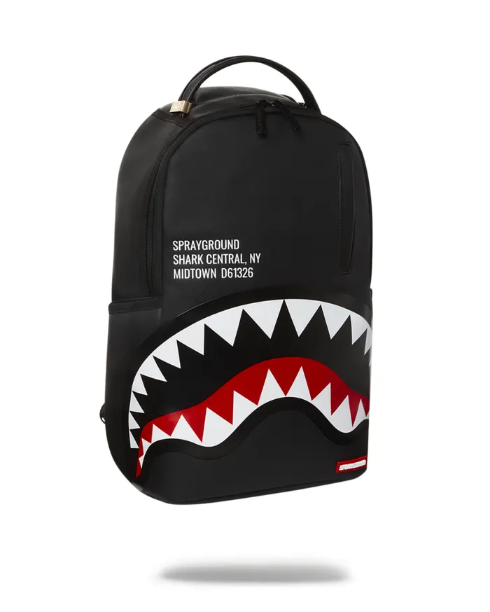 SPRAYGROUND Backpacks SHARK CENTRAL BLACK DLXV 8211 Universal