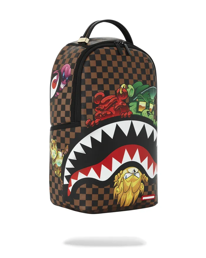 SPRAYGROUND Backpacks SHARKS IN PARIS CHARACTERS SNEAKIN BACKPACK DLXV 8211 Universal SPRAYGROUND Backpacks SHARKS IN PARIS CHARACTERS SNEAKIN BACKPACK DLXV 8211 Universal