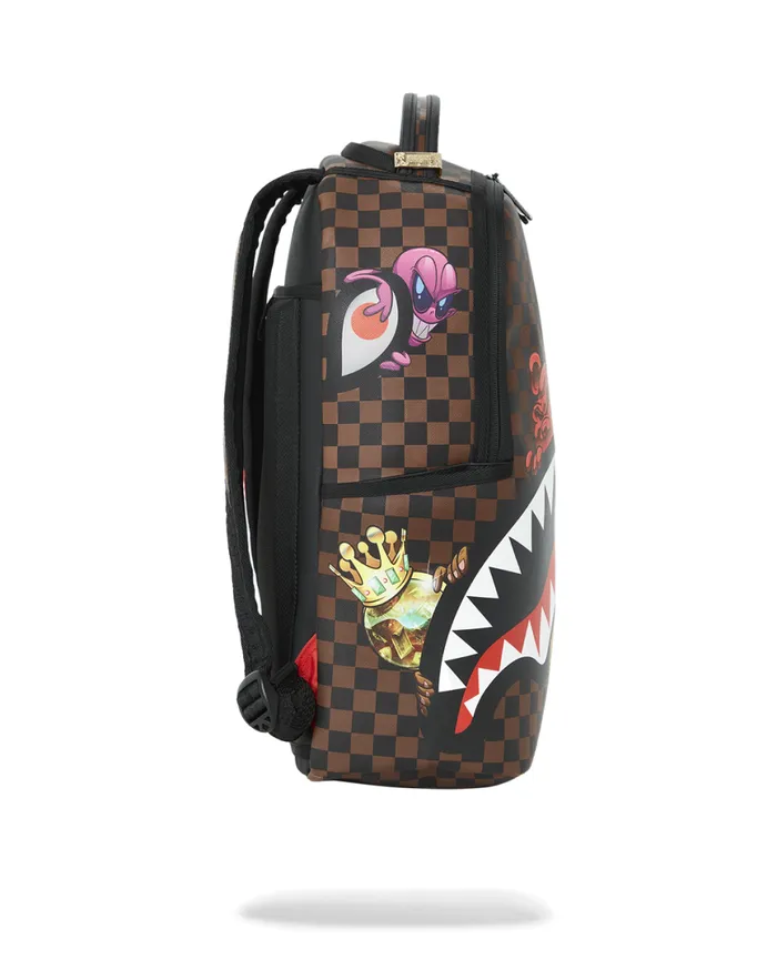 SPRAYGROUND Backpacks SHARKS IN PARIS CHARACTERS SNEAKIN BACKPACK DLXV 8211 Universal SPRAYGROUND Backpacks SHARKS IN PARIS CHARACTERS SNEAKIN BACKPACK DLXV 8211 Universal