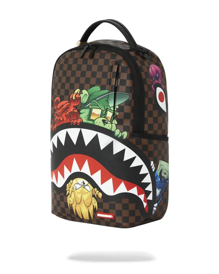 SPRAYGROUND Backpacks SHARKS IN PARIS CHARACTERS SNEAKIN BACKPACK DLXV 8211 Universal SPRAYGROUND Backpacks SHARKS IN PARIS CHARACTERS SNEAKIN BACKPACK DLXV 8211 Universal