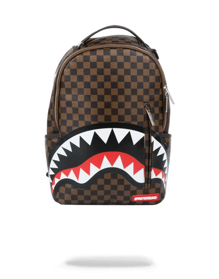 SPRAYGROUND Backpacks SLEEK SHARKS IN PARIS BROWN 8211 Universal