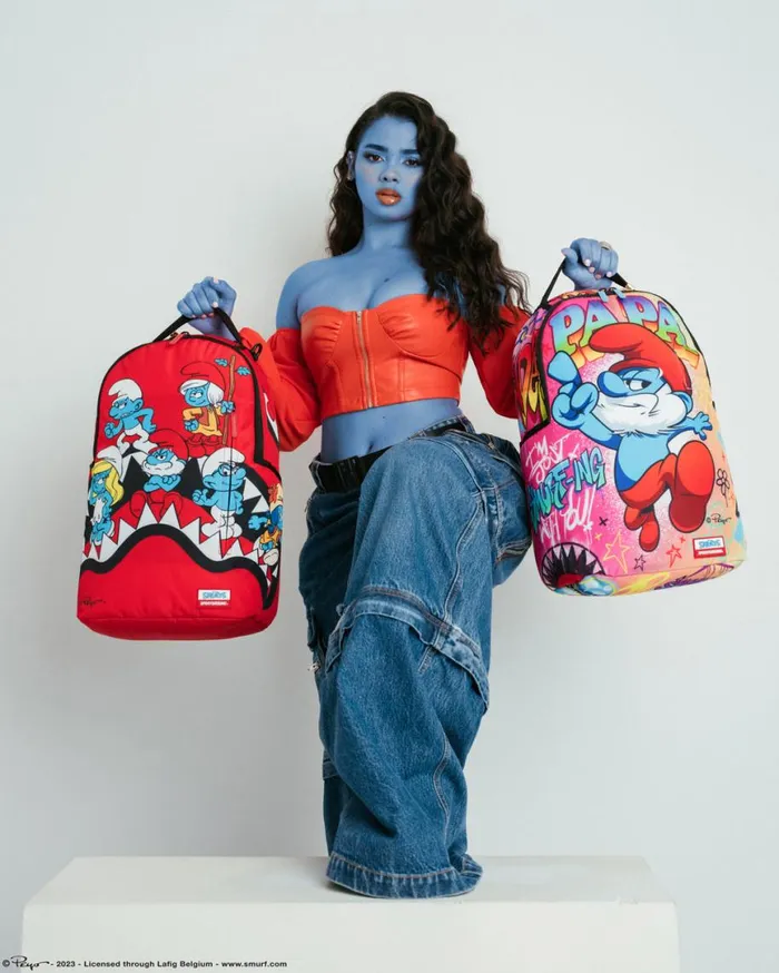 SPRAYGROUND Backpacks SMURFS SHARK BOUNCE BACKPACK 8211 Universal SPRAYGROUND Backpacks SMURFS SHARK BOUNCE BACKPACK 8211 Universal