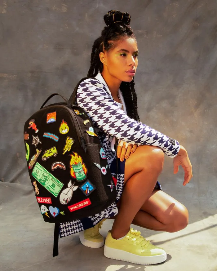 SPRAYGROUND Backpacks THE 32 REMOVABLE PATCHES VELCRO BACKPACK 8211 Universal SPRAYGROUND Backpacks THE 32 REMOVABLE PATCHES VELCRO BACKPACK 8211 Universal