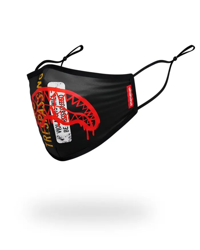 SPRAYGROUND Face Masks ADULT NO TRESSPASSING FORM FITTING FACE MASK 8211 Universal SPRAYGROUND Face Masks ADULT NO TRESSPASSING FORM FITTING FACE MASK 8211 Universal