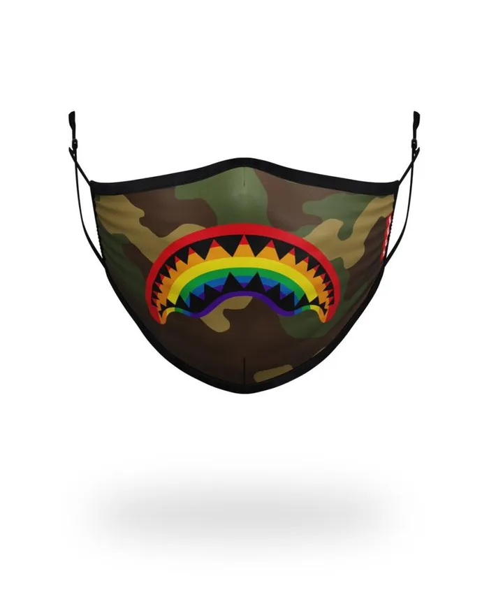 SPRAYGROUND Face Masks ADULT RAINBOW SHARK FORM FITTING FACE MASK 8211 Universal