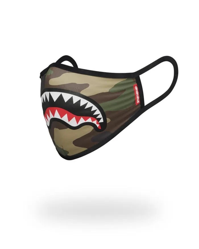 SPRAYGROUND Face Masks CAMO SHARKMOUTH FORMFITTING MASK 8211 Universal