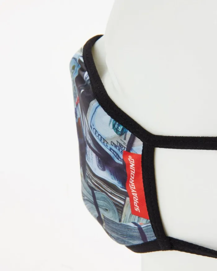 SPRAYGROUND Face Masks MONEY WHERE UR MOUTH IS FORMFITTING MASK 8211 Universal SPRAYGROUND Face Masks MONEY WHERE UR MOUTH IS FORMFITTING MASK 8211 Universal