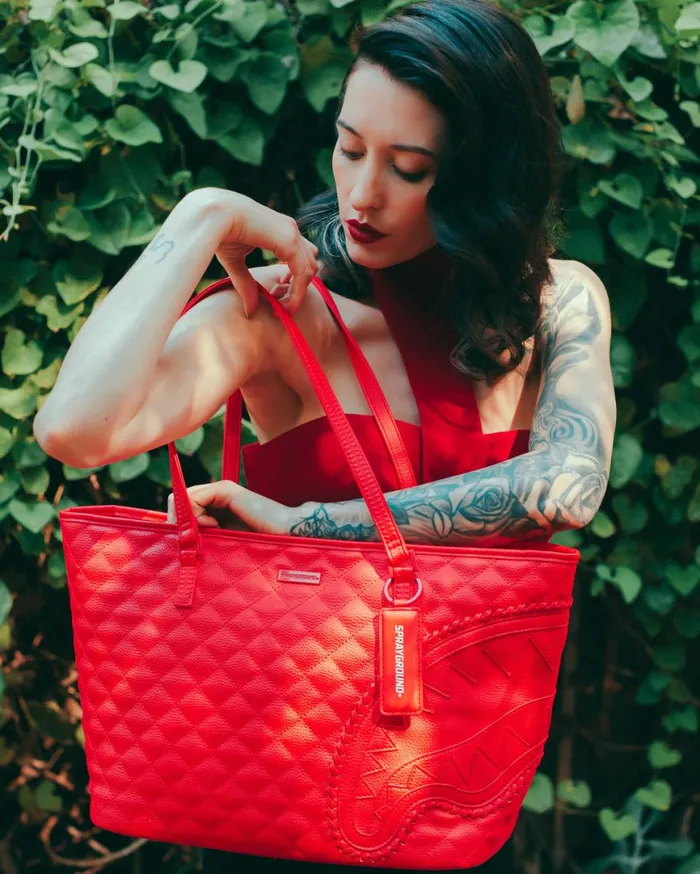 SPRAYGROUND Handbags RED RIVIERA TOTE 8211 Universal SPRAYGROUND Handbags RED RIVIERA TOTE 8211 Universal