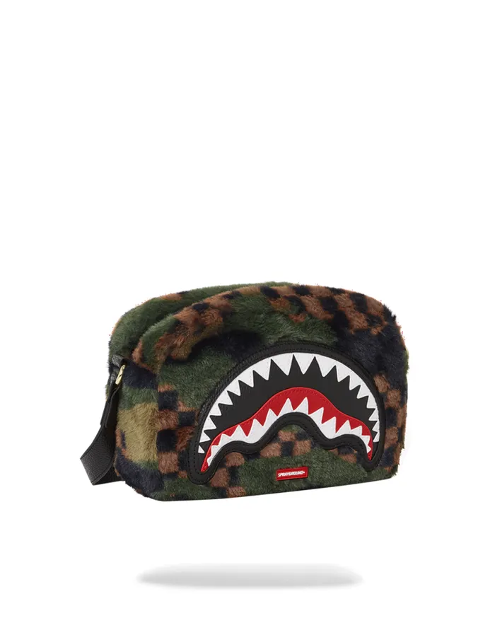 SPRAYGROUND Toiletries Aka Money Bags BIG SKY FUR SHARK MESSENGER BRICK BAG 8211 Universal
