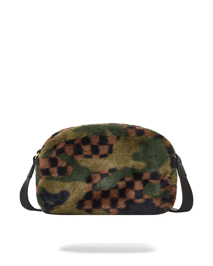 SPRAYGROUND Toiletries Aka Money Bags BIG SKY FUR SHARK MESSENGER BRICK BAG 8211 Universal