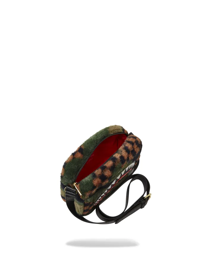 SPRAYGROUND Toiletries Aka Money Bags BIG SKY FUR SHARK MESSENGER BRICK BAG 8211 Universal