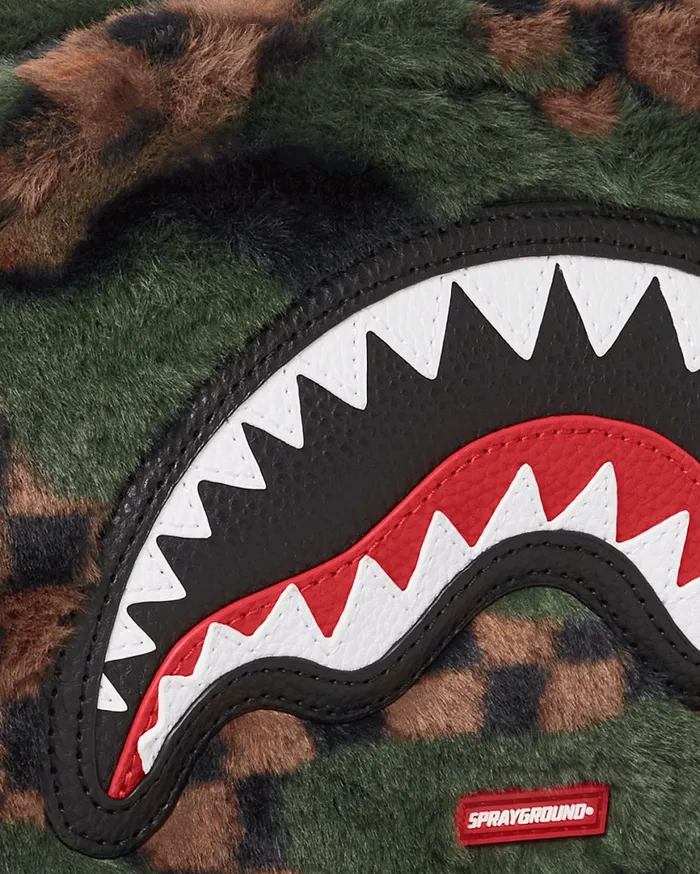 SPRAYGROUND Toiletries Aka Money Bags BIG SKY FUR SHARK MESSENGER BRICK BAG 8211 Universal