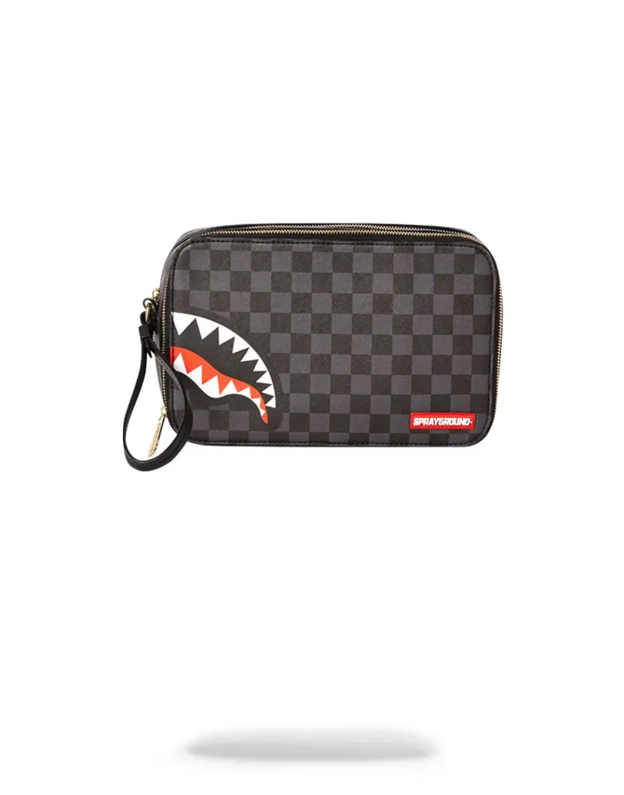 SPRAYGROUND Toiletries Aka Money Bags SHARKS IN PARIS BLACK CHECKERED EDITION TOILETRY AKA MONEY BAGS 8211 Universal