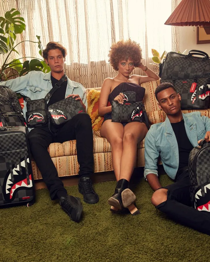 SPRAYGROUND Toiletries Aka Money Bags XTC GREY SHARKS IN PARIS TOILETRY BAG 8211 Universal