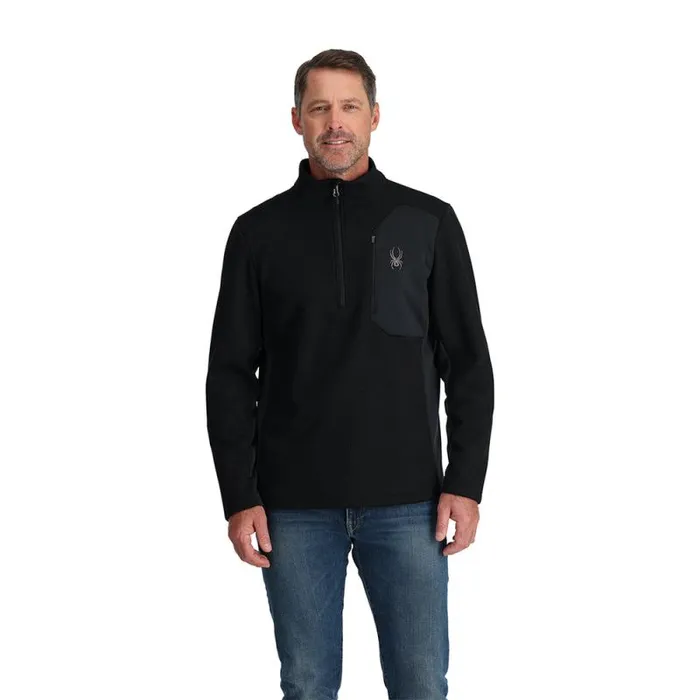 Spyder Fleece Bandit Half Zip Black 8211 Mens