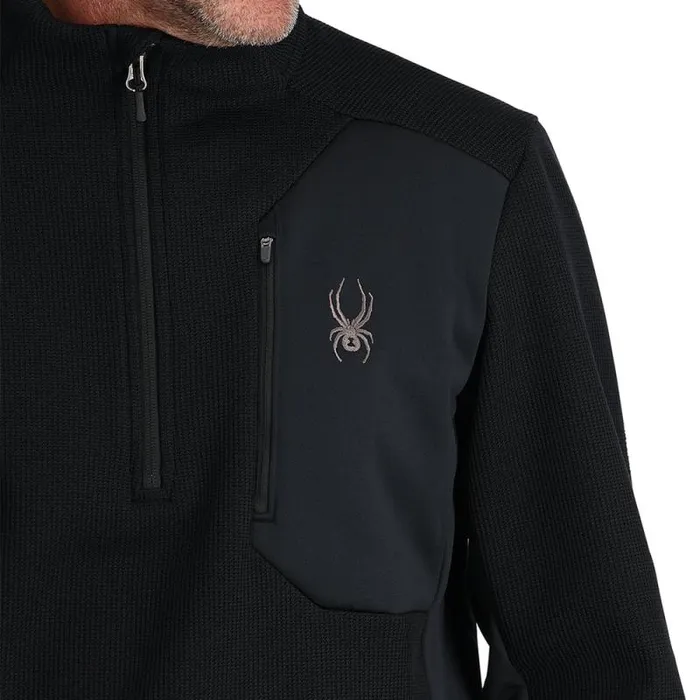 Spyder Fleece Bandit Half Zip Black 8211 Mens