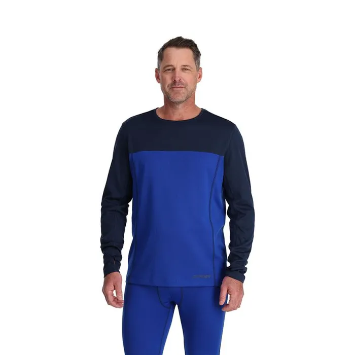 Spyder Layers Stretch Charger Crew Electric Blue 8211 Mens