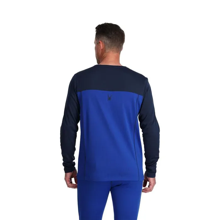 Spyder Layers Stretch Charger Crew Electric Blue 8211 Mens