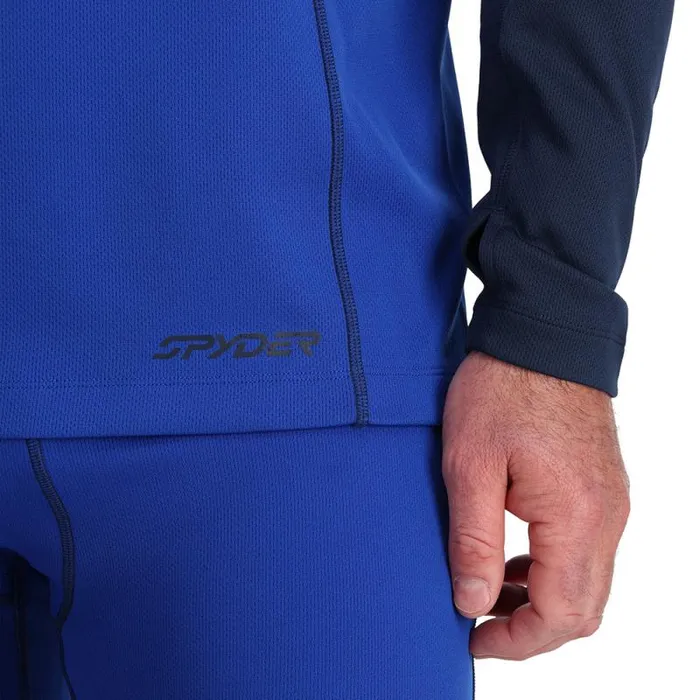 Spyder Layers Stretch Charger Crew Electric Blue 8211 Mens