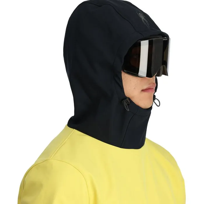 Spyder Shell Softshell Riding Hoodie Yellow 8211 Mens