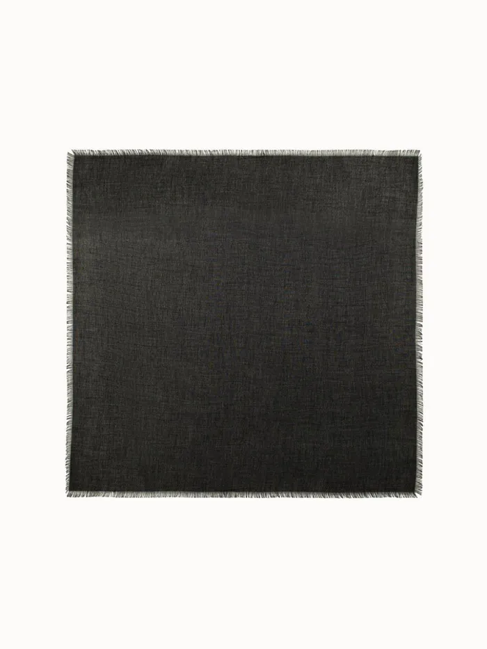 Square Cashmere Scarf Black Women Akris Cashmere
