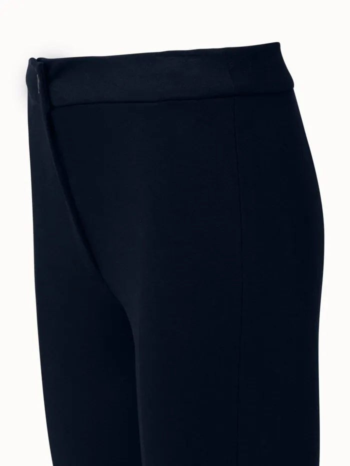 Stretch Jersey Skinny Leg Pants Navy Women Akris Pants