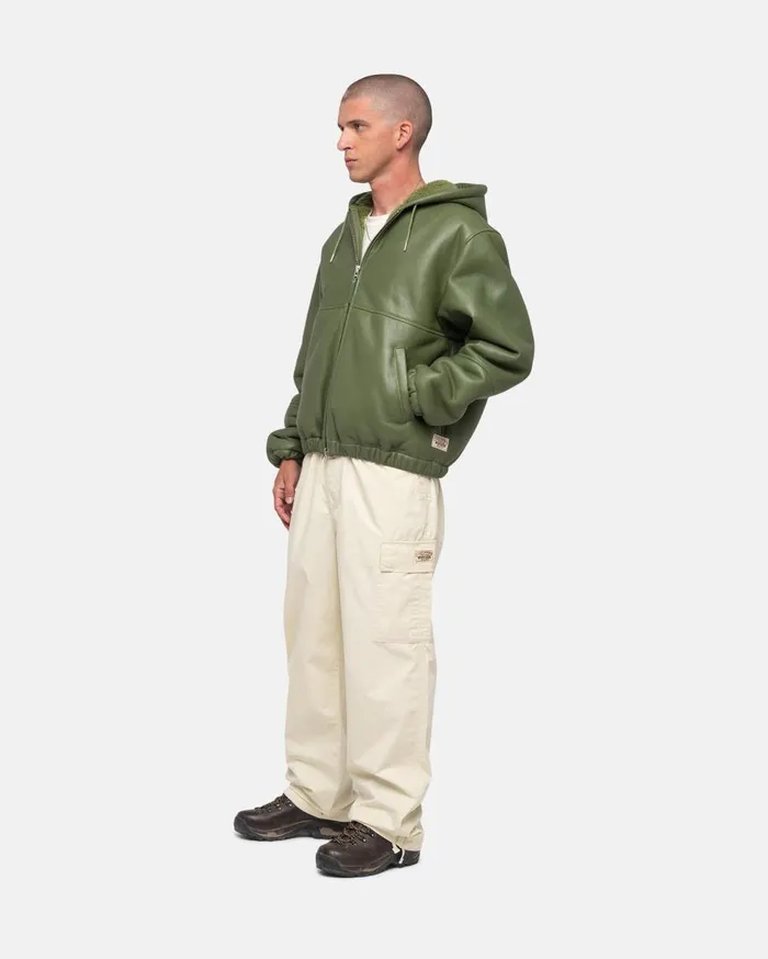 Stussy Outerwear WORK JACKET SHEARLING Green 8211 MenWomen Stussy Outerwear WORK JACKET SHEARLING Green 8211 MenWomen