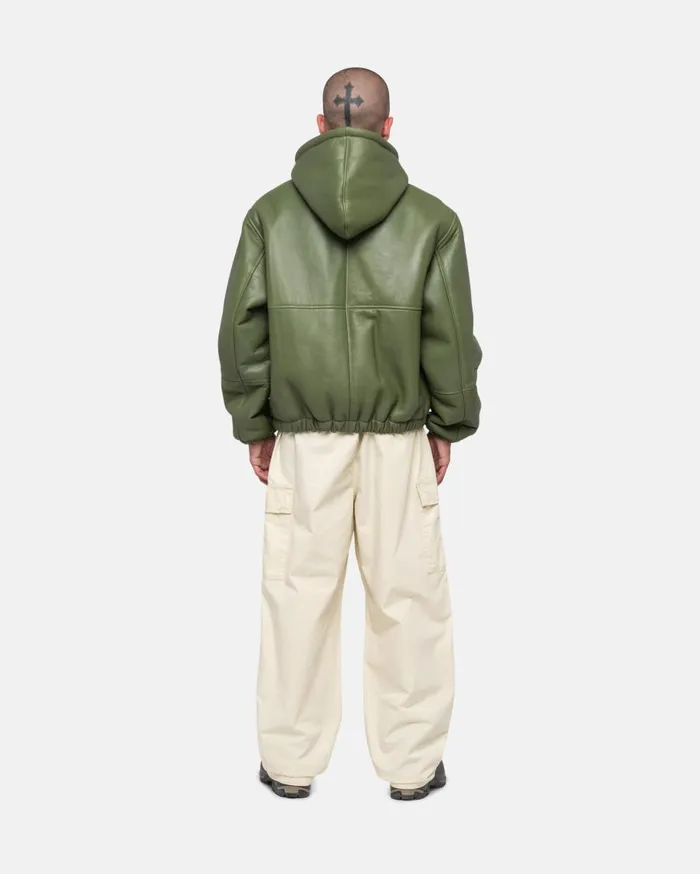 Stussy Outerwear WORK JACKET SHEARLING Green 8211 MenWomen Stussy Outerwear WORK JACKET SHEARLING Green 8211 MenWomen