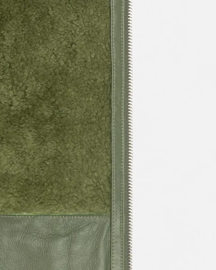 Stussy Outerwear WORK JACKET SHEARLING Green 8211 MenWomen Stussy Outerwear WORK JACKET SHEARLING Green 8211 MenWomen