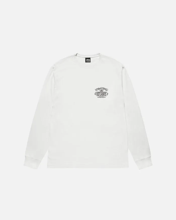 Stussy Tees WORLDWIDE LS TEE PIGMENT DYED Natural 8211 MenWomen