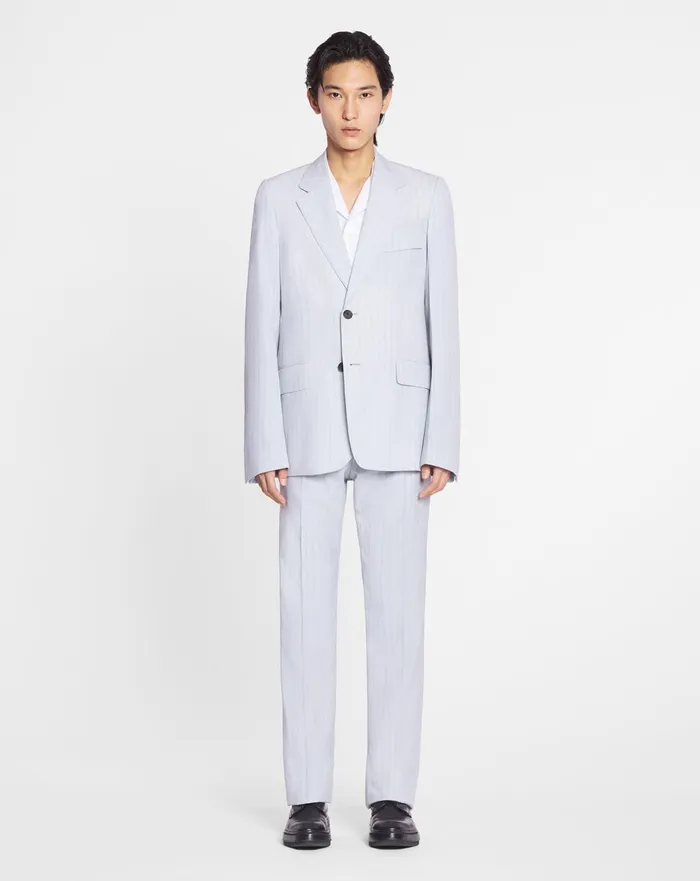 Suit Pants With Belt Feather Men Lanvin Pants and Shorts Suit Pants With Belt Feather Men Lanvin Pants and Shorts