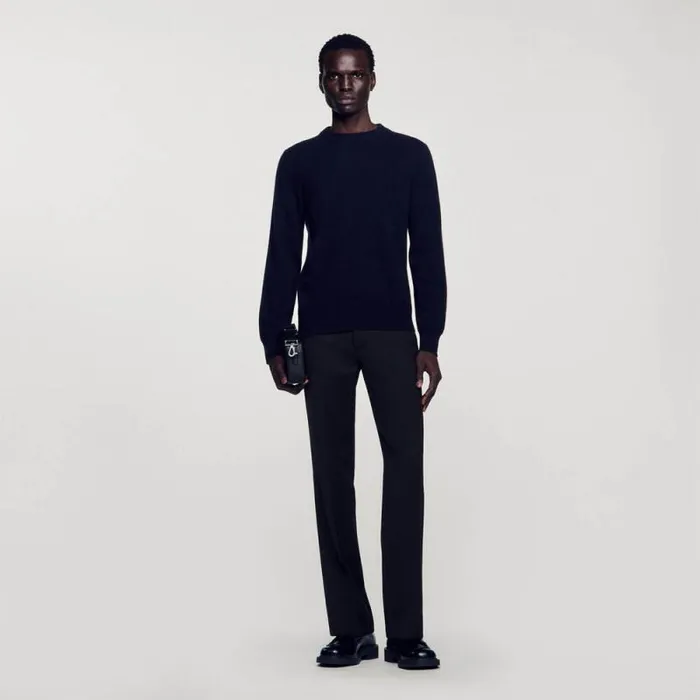 Sweaters and Cardigans Men SANDRO Cashmere Sweater Dark Navy