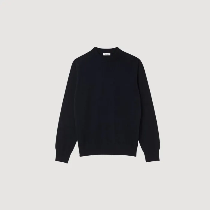 Sweaters and Cardigans Men SANDRO Cashmere Sweater Dark Navy Sweaters and Cardigans Men SANDRO Cashmere Sweater Dark Navy