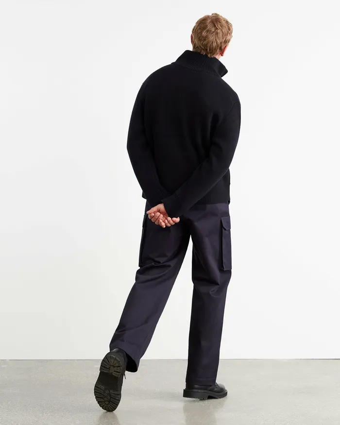 Sweaters Men Nili Lotan AXEL SWEATER Dark Navy