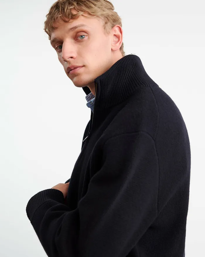 Sweaters Men Nili Lotan AXEL SWEATER Dark Navy