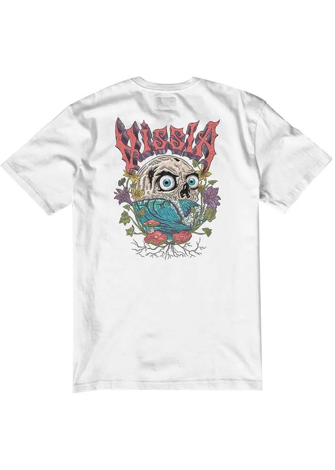 Swelligans Ss Pkt Tee White Men Premium Tees Vissla